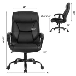 Costway Big & Tall 500lb Massage Office Chair E Xecutive PU Leather Computer Desk Chair -Furniture Hotsale Shop GUEST 59a50d78 0086 4bd6 b86a cc30fbe1e897