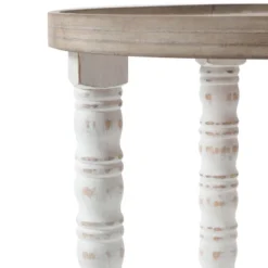 LuxenHome White And Natural Wood Round Accent Side Table With Storage. 15 LuxenHome White And Natural Wood Round Accent Side Table With Storage. -Furniture Hotsale Shop GUEST 5ad83ee1 5619 4156 a0a0 3e345f954811