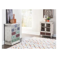 Garrick 2Drawer Console Table Distressed OffWhite - Powell Company -Furniture Hotsale Shop GUEST 5b580862 c9c7 4e2f a8a0 4cb4e8dc026b