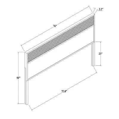 Wood & Cane Transitional Headboard - Hearth & Hand™ With Magnolia 9 Wood & Cane Transitional Headboard - Hearth & Hand™ With Magnolia - Image 7
