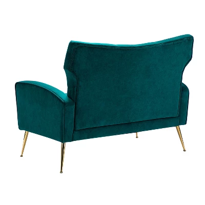 Brion 48" Contemporary Wingback Design Loveseat | KARAT HOME 5 Brion 48" Contemporary Wingback Design Loveseat | KARAT HOME - Image 3