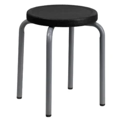Flash Furniture Stackable Stool With Silver Powder Coated Frame 9 Flash Furniture Stackable Stool With Silver Powder Coated Frame -Furniture Hotsale Shop GUEST 5e04ef43 cfcb 4790 a9ce 4eb042bdbde3