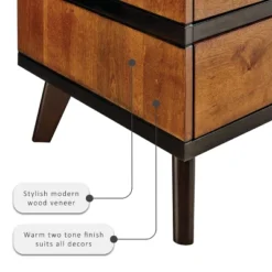 Mid-Century Modern 2 Drawer Nightstand Walnut - Linon 19 Mid-Century Modern 2 Drawer Nightstand Walnut - Linon -Furniture Hotsale Shop GUEST 616839da df37 4cec 9b42 31a4f81f66be