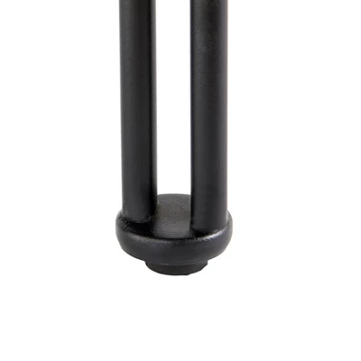 Folio Metal And Glass Sofa Table Black - Lifestorey 4 Folio Metal And Glass Sofa Table Black - Lifestorey - Image 2