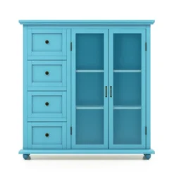 Costway Buffet Sideboard Table Kitchen Storage Cabinet With Drawers & Doors Blue/White/Green -Furniture Hotsale Shop GUEST 68cad03f a8fc 4d64 b5a3 63b2c5685538
