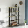Fabulaxe 5 Tier Open Bookshelf, Contemporary Classic Modern Style Free Standing Display Rack Unit For Collections,59" Height Etagere Bookcase 2 Fabulaxe 5 Tier Open Bookshelf, Contemporary Classic Modern Style Free Standing Display Rack Unit For Collections,59" Height Etagere Bookcase -Furniture Hotsale Shop GUEST 6be14a00 a8e0 4173 9ccf db51973b13b5