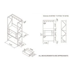 Orella Rustic Baker's Rack Reclaimed Oak - MiBasics 23 Orella Rustic Baker's Rack Reclaimed Oak - MiBasics -Furniture Hotsale Shop GUEST 6c2ec095 025e 4a09 9276 2119b1f02103