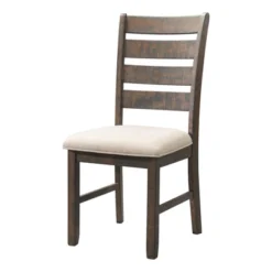 Dex 6pc Extendable Dining Table Set, 4 Ladder Side Chairs And Bench Upholstery Walnut Brown/ Cream Upholstery - Picket House Furnishings -Furniture Hotsale Shop GUEST 6c8198d6 98cf 47fe 9cd1 eaaf93adf6e2