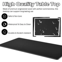 Costway 55'' One-Piece Universal Tabletop For Standard & Sit To Stand Desk Frame -Furniture Hotsale Shop GUEST 6d7ccd46 1bef 4da3 a293 2672e9a6b214