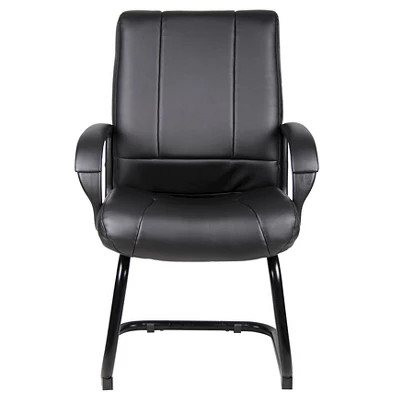 Caressoft Mid Back Guest Chair Black - Boss Office Products 3 Caressoft Mid Back Guest Chair Black - Boss Office Products