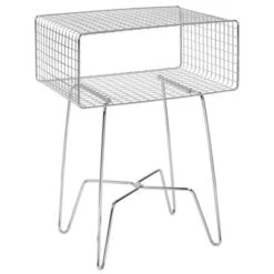 MDesign Modern Farmhouse Home Decor End Table, Wire Grid Storage Shelf -Furniture Hotsale Shop GUEST 70a1a7eb f14e 4bb4 a7b4 f0251b7e2062