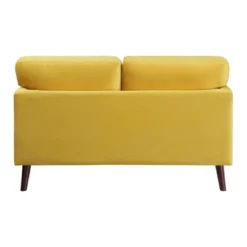 Tolley Velvet Loveseat In Yellow - Lexicon -Furniture Hotsale Shop GUEST 71cbdf5f 85bc 454f ba5c c17b232ccd57