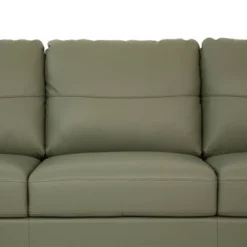 83" Helena Sofa Moss Green Leather - Acme Furniture