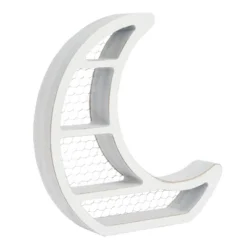 Farmlyn Creek Small Wooden Crescent Moon Wall Shelf For Crystals & Essential Oils, Rustic Home Wall Decor For Nursery, White, 10.7 X 11.2 X 2 In -Furniture Hotsale Shop GUEST 739df972 b8c0 441a 9ca0 ad858c74e2cf