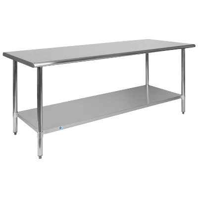 Flash Furniture Stainless Steel 18 Gauge Prep And Work Table With Undershelf - NSF Certified 10 Flash Furniture Stainless Steel 18 Gauge Prep And Work Table With Undershelf - NSF Certified - Image 8