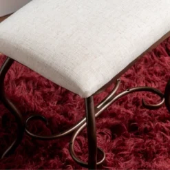 Clarisse Metal Vanity Set Brown - Linon -Furniture Hotsale Shop GUEST 76fa86f0 0e0b 490b a0a3 525ec86bb796