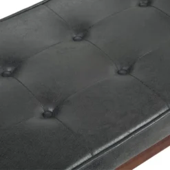 48" Keenan Mid Century Ottoman Bench Faux Air Leather - Wyndenhall 12 48" Keenan Mid Century Ottoman Bench Faux Air Leather - Wyndenhall -Furniture Hotsale Shop GUEST 7793b2b6 6817 46e3 a7ad f74c9f40f3c8