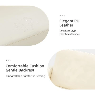 Lanna 76"Wide Vegan Leather Modern Style Convertible Futon Sofa Bed For Living Room Guest Bedroom | ARTFUL LIVING DESIGN 7 Lanna 76"Wide Vegan Leather Modern Style Convertible Futon Sofa Bed For Living Room Guest Bedroom | ARTFUL LIVING DESIGN - Image 5