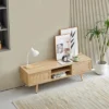 Rattan TV Stand, Entertainment Center With Sliding Doors, TV Console Cabinet With Adjustable Shelf, Natural-ModernLuxe -Furniture Hotsale Shop GUEST 7d3ce5d3 80db 4ca2 b3e4 f77cf07d696e