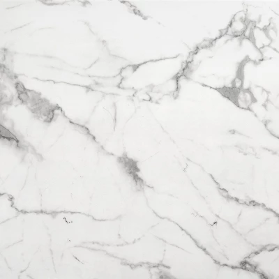 Modern Rectangular Faux Marble Dining Table - Stone, Brushed Stainless Steel - ZM Home 7 Modern Rectangular Faux Marble Dining Table - Stone, Brushed Stainless Steel - ZM Home - Image 5