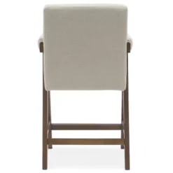 Set Of 3 Morgan 25.5" Height Upholstered Seat And Back Counter Stools With Upside Down "V" Shape Design Solid Wood Legs-The Pop Maison -Furniture Hotsale Shop GUEST 7d938f75 e9df 47e8 a613 137aa739bfd0