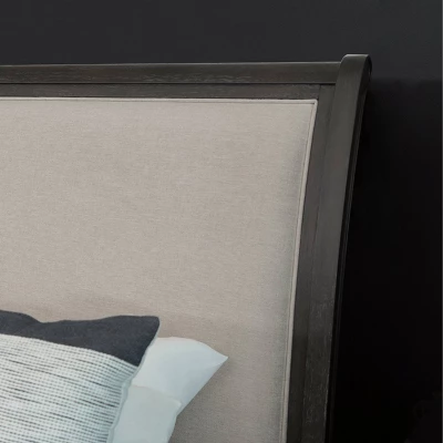 6pc Cindi Sleigh Bedroom Set Gray - Abbyson Living 6 6pc Cindi Sleigh Bedroom Set Gray - Abbyson Living - Image 4