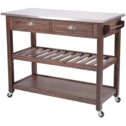 Sonoma Kitchen Cart With Stainless Steel Top - Boraam 22 Sonoma Kitchen Cart With Stainless Steel Top - Boraam -Furniture Hotsale Shop GUEST 7e7d2480 560b 4104 a8ba 1347c1b1b9e5
