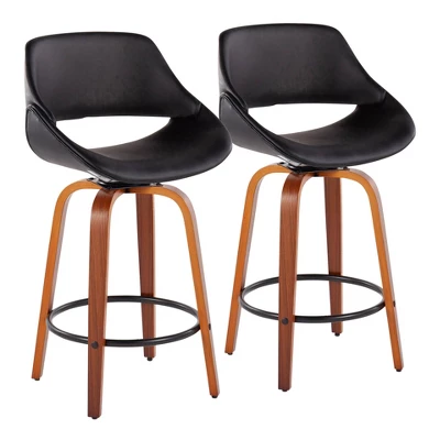 Set Of 2 Fabrico Height Barstools - LumiSource 11 Set Of 2 Fabrico Height Barstools - LumiSource - Image 9