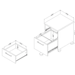 Interface 2 Drawer Mobile File Cabinet - South Shore -Furniture Hotsale Shop GUEST 7f005c19 bba7 4acd ba24 bd9f6f3e6bfe
