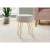 16" Round Upholstered Ottoman With Hairpin Metal Legs - EveryRoom 1 16" Round Upholstered Ottoman With Hairpin Metal Legs - EveryRoom -Furniture Hotsale Shop GUEST 81a2261b 8f09 47b0 a694 c1d0c64ea788