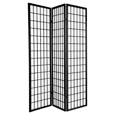 6 Ft. Tall Window Pane Shoji Screen 3 Panels - Oriental Furniture 7 6 Ft. Tall Window Pane Shoji Screen 3 Panels - Oriental Furniture - Image 5