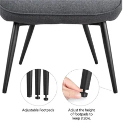 Yaheetech Accent Chair And Ottoman Set Arm Chair With Foot Rest For Living Room Gray -Furniture Hotsale Shop GUEST 83857e86 843b 4fc9 a90a b3bb07a8b12a