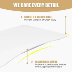 Costway Height Adjustable Computer Desk Sit To Stand Rolling Notebook Table Portable 19 Costway Height Adjustable Computer Desk Sit To Stand Rolling Notebook Table Portable -Furniture Hotsale Shop GUEST 84c186ca 7375 4d38 97cf 496a33dc526a