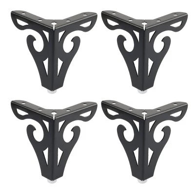 Unique Bargains Metal Cabinet Sofa Tea Table Worktop Shelves Bed Furniture Legs 4 Pcs 6 Unique Bargains Metal Cabinet Sofa Tea Table Worktop Shelves Bed Furniture Legs 4 Pcs - Image 4