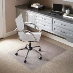 3'9"x4'5" Rectangle Solid Office Chair Mat Clear - Flash Furniture
