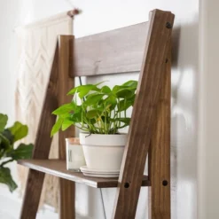 68.25" Boho 4 Tier Solid Wood Ladder Bookshelf Plant Stand - Saracina Home 19 68.25" Boho 4 Tier Solid Wood Ladder Bookshelf Plant Stand - Saracina Home -Furniture Hotsale Shop GUEST 8600b9d3 a5f7 4298 936c 6218adac7344