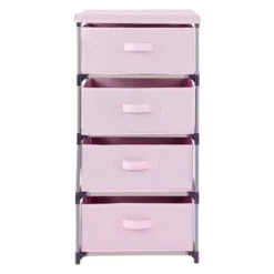 Juvale Fabric Drawer Dresser Storage Organizer Chest Tower With 4 Clothes Drawers Bins For Bedroom, Nursery, Closet, Pink 16.5x13 In 16 Juvale Fabric Drawer Dresser Storage Organizer Chest Tower With 4 Clothes Drawers Bins For Bedroom, Nursery, Closet, Pink 16.5x13 In -Furniture Hotsale Shop GUEST 88908523 1219 4364 bc00 e909528f449d