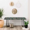 Evamatise Springtime Floral On Dark Bench Black - Deny Designs -Furniture Hotsale Shop GUEST 8b1b173f 8e7a 4714 95ec 4225c5aebe89