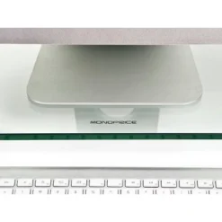 Monoprice Multimedia Desktop Stand 27.5" X 9.5" - Stand & Riser, Laptop Stand, Desktop TV Stand, Dual Monitors W/ Height Adjustable Legs - Workstream -Furniture Hotsale Shop GUEST 8b68ef34 7b9f 4b28 a703 134307a00403