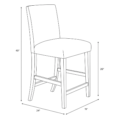 Hendrix Counter Height Barstool In Velvet - Skyline Furniture 9 Hendrix Counter Height Barstool In Velvet - Skyline Furniture - Image 7