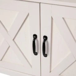 60" Brayden Modern Farmhouse TV Stand For TVs Up To 64" With Storage Cabinets White/Rustic Oak - Taylor & Logan 15 60" Brayden Modern Farmhouse TV Stand For TVs Up To 64" With Storage Cabinets White/Rustic Oak - Taylor & Logan -Furniture Hotsale Shop GUEST 8c8f5d35 70ad 4b56 b35e 396935db8e2c