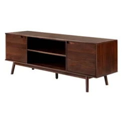 Solid Wood Mid-Century Modern TV Stand For TVs Up To 80" - Saracina Home -Furniture Hotsale Shop GUEST 8e79d6b8 8dd2 4a61 a818 5cca332ec6d2