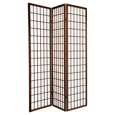 6 Ft. Tall Window Pane Shoji Screen 3 Panels - Oriental Furniture 6 6 Ft. Tall Window Pane Shoji Screen 3 Panels - Oriental Furniture - Image 4