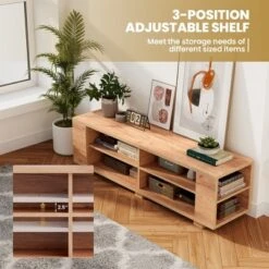 Costway 59'' Wood TV Stand Console Storage Entertainment Media Center With Shelf Natural 15 Costway 59'' Wood TV Stand Console Storage Entertainment Media Center With Shelf Natural -Furniture Hotsale Shop GUEST 90063794 96ae 4ce2 92ca d5d6f9dfd1eb