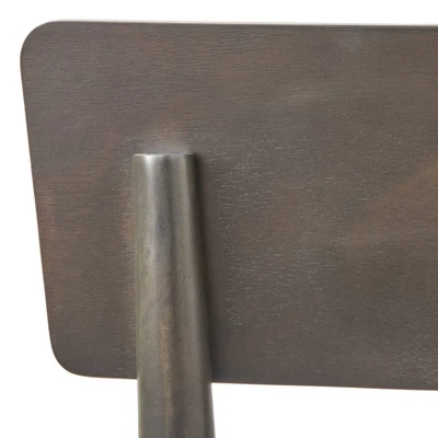 6Pc Newington Dining Set With Bench Charcoal Gray - Lifestorey 8 6Pc Newington Dining Set With Bench Charcoal Gray - Lifestorey - Image 6