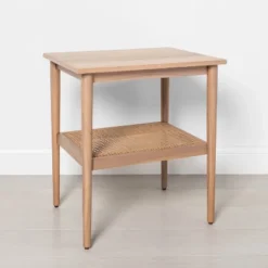 Wood & Cane Square Accent Side Table - Hearth & Hand™ With Magnolia 20 Wood & Cane Square Accent Side Table - Hearth & Hand™ With Magnolia -Furniture Hotsale Shop GUEST 9125ac00 34fa 4892 92ce 6b893758c4aa