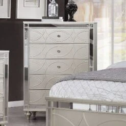 2pc La Mesa Bed And Chest Set Silver - HOMES: Inside + Out -Furniture Hotsale Shop GUEST 934efda1 c054 4e36 ba94 275b512eae48