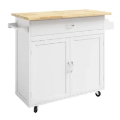 Kitchen Island With Spice Rack And Storage Cabinet – Rolling Cart With Drawers To Use As Coffee Bar, Microwave Stand Or Storage By Lavish Home (White) 8 Kitchen Island With Spice Rack And Storage Cabinet – Rolling Cart With Drawers To Use As Coffee Bar, Microwave Stand Or Storage By Lavish Home (White) -Furniture Hotsale Shop GUEST 949522e9 608b 4531 a05a 6237ae5d6c59