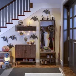 Afton 4 Hook Metal Frame Wall Shelf Woodgrain - RiverRidge Home 12 Afton 4 Hook Metal Frame Wall Shelf Woodgrain - RiverRidge Home -Furniture Hotsale Shop GUEST 95a0aa36 80a5 4b9d 9db5 f9edb38ddd6b