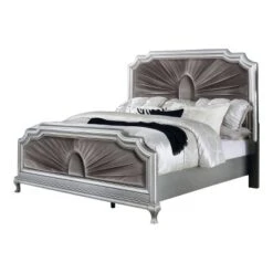 3pc Queen Bentlee Bedroom Set With 2 Nightstands Silver/Warm Gray - HOMES: Inside + Out -Furniture Hotsale Shop GUEST 96354e5d 5e93 469e 88e5 0e2e1e5b77ab